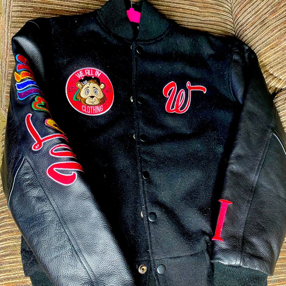 We All In Clothing Kids Varsity Wool Coat. SIZE youth Large. Like New